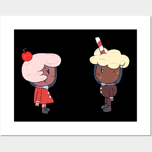 Cherry Cream Soda and Rootbeer Guy Wall Art by surfinggiraffecomics